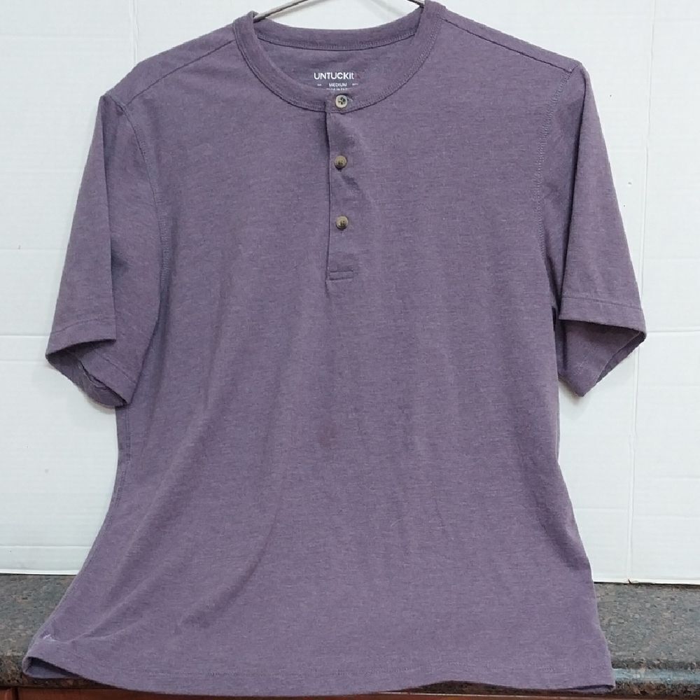 UNTUCKit Purple Crew Neck Short Sleeve Tee